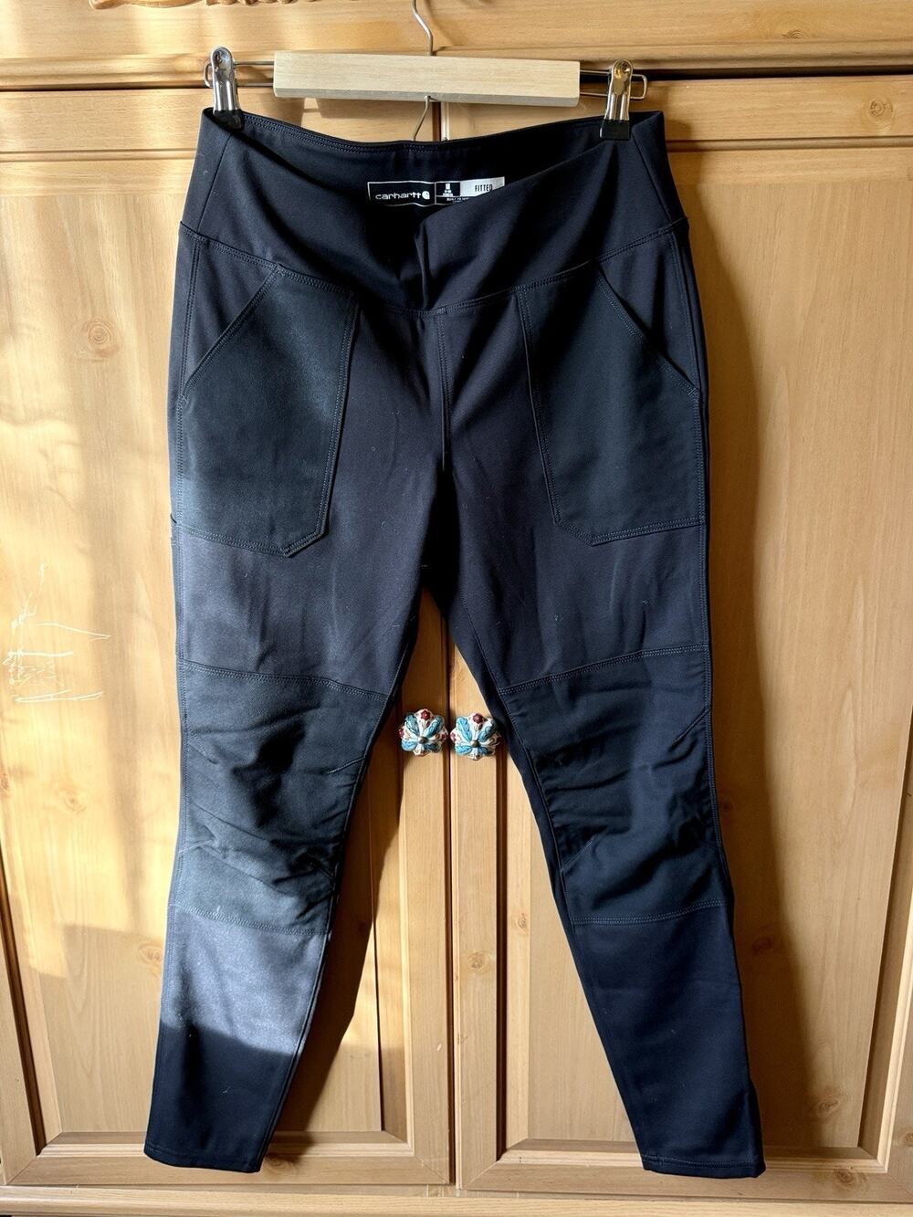 Carhartt Leggings ladies Medium Black Work force Utility Reinforced B2#10